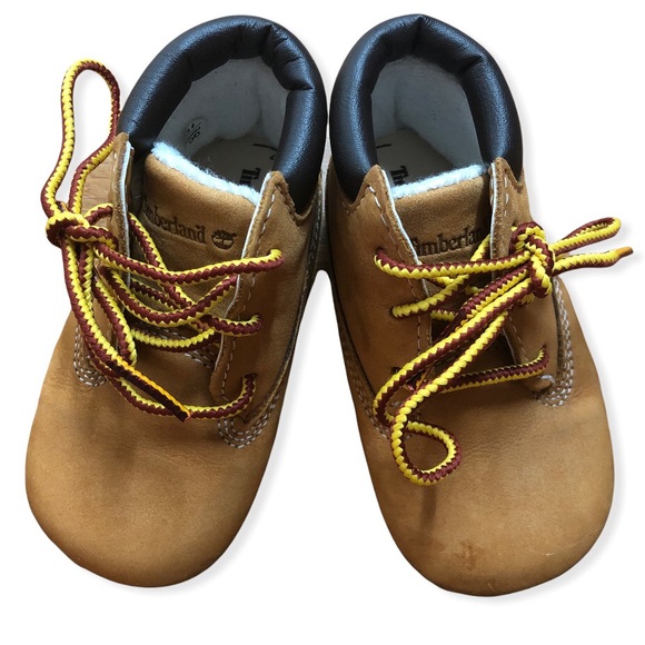 Timberland Other - Timberland Baby Tan Shoes With Laces Size 3